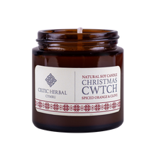 Load image into Gallery viewer, Celtic Herbal - Christmas Cwtch Candle 100g
