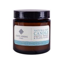 Load image into Gallery viewer, Celtic Herbal - Exotic Wood and Ylang Ylang Natural Soy Candle 100g
