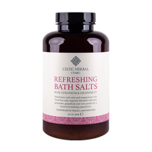 Load image into Gallery viewer, Celtic Herbal - Refreshing Bath Salts with Rose Geranium &amp; Grapefruit 400g
