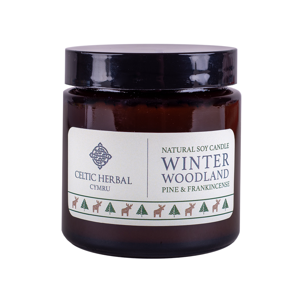 Celtic Herbal - Winter Woodland Candle with Pine & Frankincense 100g