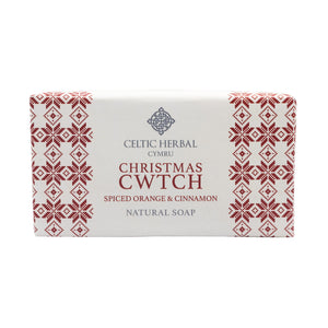 Christmas Cwtch Soap with Spiced Orange and Cinnamon 100g
